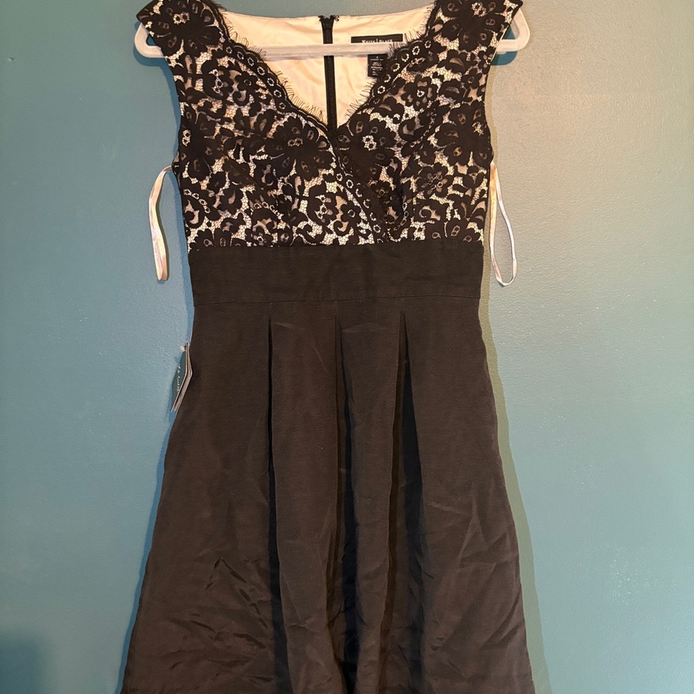 NWT | WHBM Black Cocktail Dress by White House Black Market - black lace dress